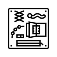 Beschäftigte Board-Symbol-Vektor-Illustration vektor