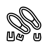 Naturkautschuk-Elastomer-Linie Symbol Vektor Illustration