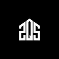 zqs-Buchstaben-Design. zqs-Buchstaben-Logo-Design auf schwarzem Hintergrund. zqs kreative Initialen schreiben Logo-Konzept. zqs-Buchstaben-Design. zqs-Buchstaben-Logo-Design auf schwarzem Hintergrund. z vektor