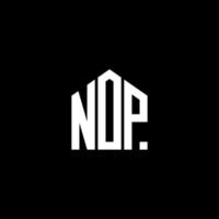 nop letter design.nop letter logo design auf schwarzem hintergrund. nop kreative Initialen schreiben Logo-Konzept. nop letter design.nop letter logo design auf schwarzem hintergrund. n vektor
