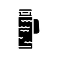 Eistee Krug Glyphe Symbol Vektor Illustration