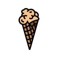 Gelato Eis Farbe Symbol Vektor Illustration