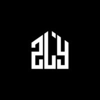 zly-Buchstaben-Logo-Design auf schwarzem Hintergrund. zly kreatives Initialen-Buchstaben-Logo-Konzept. zly Briefgestaltung. vektor