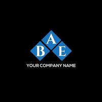 bae-Buchstaben-Design. bae-Buchstaben-Logo-Design auf schwarzem Hintergrund. bae kreatives Initialen-Buchstaben-Logo-Konzept. bae-Buchstaben-Design. bae-Buchstaben-Logo-Design auf schwarzem Hintergrund. b vektor