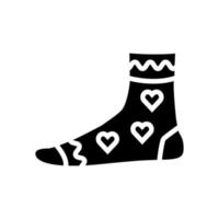 Frauen Socken Glyphe Symbol Vektor isolierte Illustration