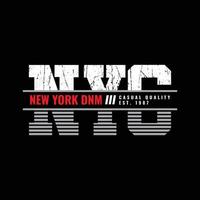 New York Brooklyn T-Shirt und Bekleidungsdesign vektor