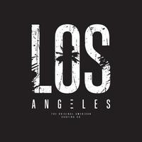 los angeles t-shirt och kläddesign vektor