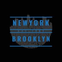 new york brooklyn illustration typografi. perfekt för t-shirtdesign vektor