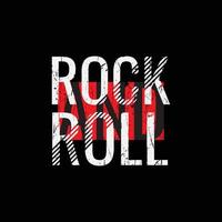 rock and roll typografi vektor t-shirt design