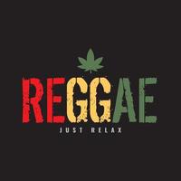 reggae illustration typografi. perfekt för t-shirtdesign vektor