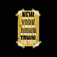 New York City Illustration Typografie Vektor T-Shirt Design