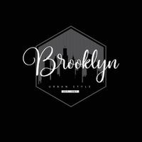 Brooklyn typografi vektor t-shirt design