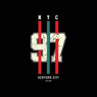 new york city typografi vektor t-shirt design