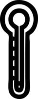 Symbol für Glasthermometer vektor