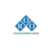 roo brev logotyp design på vit bakgrund. roo kreativa initialer brev logotyp koncept. roo bokstav design. vektor