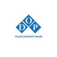 dop-Buchstaben-Logo-Design auf weißem Hintergrund. dop kreative Initialen schreiben Logo-Konzept. Dop-Buchstaben-Design. vektor
