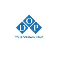 dop brev logotyp design på vit bakgrund. dop kreativa initialer brev logotyp koncept. dop bokstav design. vektor