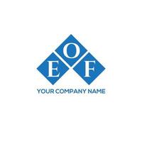 eof kreativa initialer brev logotyp koncept. eof letter design.eof letter logotyp design på vit bakgrund. eof kreativa initialer brev logotyp koncept. eof bokstavsdesign. vektor