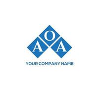 aoa-Buchstaben-Logo-Design auf weißem Hintergrund. aoa kreative Initialen schreiben Logo-Konzept. aoa Briefgestaltung. vektor