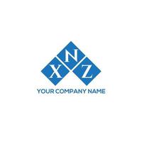xnz brev logotyp design på vit bakgrund. xnz kreativa initialer bokstavslogotyp koncept. xnz bokstavsdesign. vektor