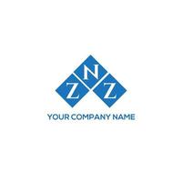 znz brev logotyp design på vit bakgrund. znz kreativa initialer brev logotyp koncept. znz bokstavsdesign. vektor