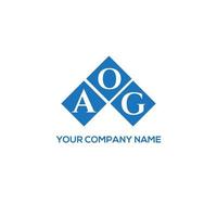aog-Buchstaben-Logo-Design auf weißem Hintergrund. aog kreative Initialen schreiben Logo-Konzept. aog Briefgestaltung. vektor
