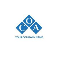 coa brev logotyp design på vit bakgrund. coa kreativa initialer brev logotyp koncept. coa bokstav design. vektor