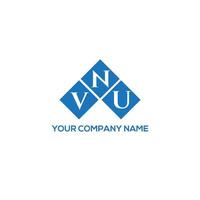 vnu-Brief-Logo-Design auf weißem Hintergrund. vnu kreatives Initialen-Buchstaben-Logo-Konzept. vnu Briefgestaltung. vektor