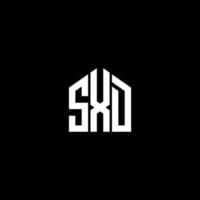 SXD-Brief-Design. SXD-Brief-Logo-Design auf schwarzem Hintergrund. sxd kreative Initialen schreiben Logo-Konzept. SXD-Brief-Design. SXD-Brief-Logo-Design auf schwarzem Hintergrund. s vektor