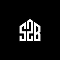 szb letter design.szb bokstavslogotyp design på svart bakgrund. szb kreativa initialer brev logotyp koncept. szb letter design.szb bokstavslogotyp design på svart bakgrund. s vektor