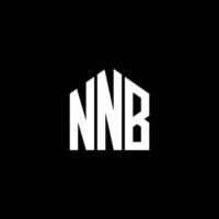 nb-Buchstaben-Logo-Design auf schwarzem Hintergrund. nnb kreative Initialen schreiben Logo-Konzept. nnb Briefgestaltung. vektor