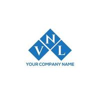 vnl-Brief-Logo-Design auf weißem Hintergrund. vnl kreatives Initialen-Buchstaben-Logo-Konzept. vnl Briefgestaltung. vektor