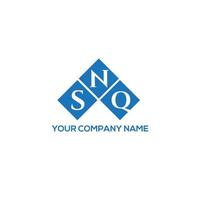 snq-Buchstaben-Logo-Design auf weißem Hintergrund. snq kreative Initialen schreiben Logo-Konzept. snq Briefgestaltung. vektor