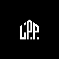 lpp kreativa initialer bokstavslogotyp koncept. lpp brev design.lpp brev logotyp design på svart bakgrund. lpp kreativa initialer bokstavslogotyp koncept. lpp bokstavsdesign. vektor