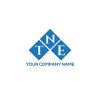 tne brev logotyp design på vit bakgrund. tne kreativa initialer brev logotyp koncept. tne bokstavsdesign. vektor