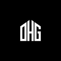 ohg brev logotyp design på svart bakgrund. ohg kreativa initialer brev logotyp koncept. ohg bokstavsdesign. vektor