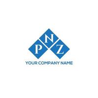 pnz kreativa initialer brev logotyp koncept. pnz letter design.pnz brev logotyp design på vit bakgrund. pnz kreativa initialer brev logotyp koncept. pnz bokstavsdesign. vektor