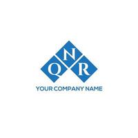 Qnr-Brief-Logo-Design auf weißem Hintergrund. qnr kreatives Initialen-Buchstaben-Logo-Konzept. qnr Briefgestaltung. vektor