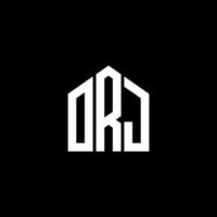 orj brev logotyp design på svart bakgrund. orj kreativa initialer brev logotyp koncept. orj bokstavsdesign. vektor