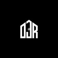 ojr brev logotyp design på svart bakgrund. ojr kreativa initialer brev logotyp koncept. ojr bokstavsdesign. vektor