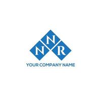 nnr-Brief-Logo-Design auf weißem Hintergrund. nnr kreative Initialen schreiben Logo-Konzept. nnr Briefgestaltung. vektor