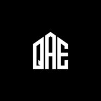 qae brev logotyp design på svart bakgrund. qae kreativa initialer brev logotyp koncept. qae bokstavsdesign. vektor