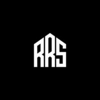 rrs-Buchstaben-Design. rrs-Brief-Logo-Design auf schwarzem Hintergrund. rrs kreative Initialen schreiben Logo-Konzept. rrs-Buchstaben-Design. rrs-Brief-Logo-Design auf schwarzem Hintergrund. r vektor