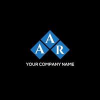 aar-Buchstaben-Design.aar-Buchstaben-Logo-Design auf schwarzem Hintergrund. aar kreative Initialen schreiben Logo-Konzept. aar-Buchstaben-Design.aar-Buchstaben-Logo-Design auf schwarzem Hintergrund. a vektor