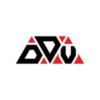 ddv-Dreieck-Buchstaben-Logo-Design mit Dreiecksform. ddv-Dreieck-Logo-Design-Monogramm. ddv-Dreieck-Vektor-Logo-Vorlage mit roter Farbe. ddv dreieckiges Logo einfaches, elegantes und luxuriöses Logo. ddv vektor