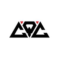 Cqc-Dreieck-Buchstaben-Logo-Design mit Dreiecksform. Cqc-Dreieck-Logo-Design-Monogramm. Cqc-Dreieck-Vektor-Logo-Vorlage mit roter Farbe. dreieckiges cqc-logo einfaches, elegantes und luxuriöses logo. cqc vektor