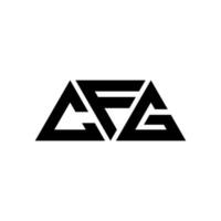 cfg-Dreieck-Buchstaben-Logo-Design mit Dreiecksform. cfg-Dreieck-Logo-Design-Monogramm. cfg-Dreieck-Vektor-Logo-Vorlage mit roter Farbe. cfg dreieckiges Logo einfaches, elegantes und luxuriöses Logo. cfg vektor