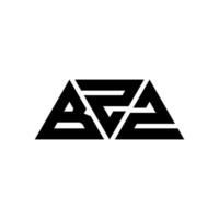 bzz Dreiecksbuchstaben-Logo-Design mit Dreiecksform. Bzz-Dreieck-Logo-Design-Monogramm. Bzz-Dreieck-Vektor-Logo-Vorlage mit roter Farbe. bzz dreieckiges Logo einfaches, elegantes und luxuriöses Logo. bzz vektor