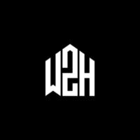 wzh brev logotyp design på svart bakgrund. wzh kreativa initialer brev logotyp koncept. wzh bokstavsdesign. vektor