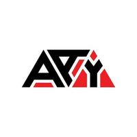 aay Dreiecksbuchstaben-Logo-Design mit Dreiecksform. aay dreieck logo design monogramm. Aay-Dreieck-Vektor-Logo-Vorlage mit roter Farbe. aay dreieckiges Logo einfaches, elegantes und luxuriöses Logo. ja vektor